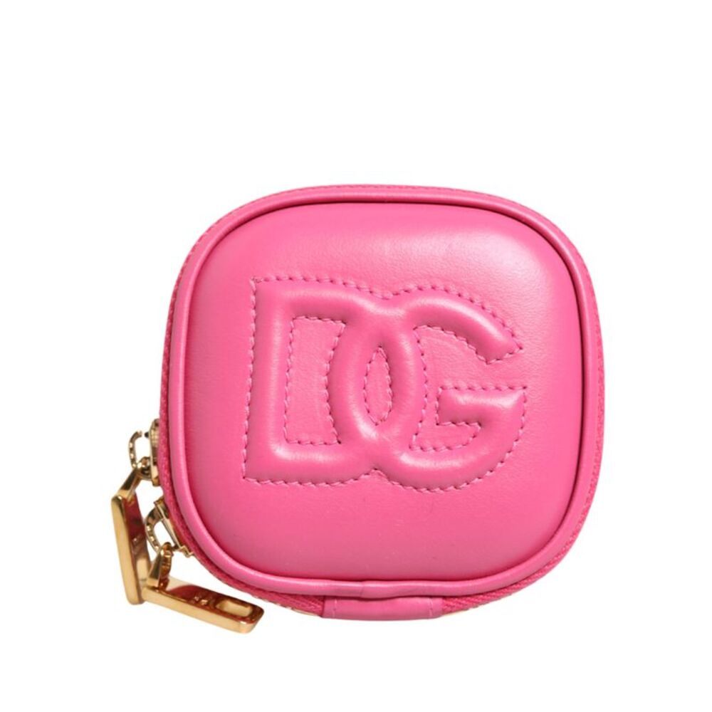Dolce & Gabbana Pink Calf Leather DG Logo MULTIFUNCTIONAL KIT Borse Women's Bag